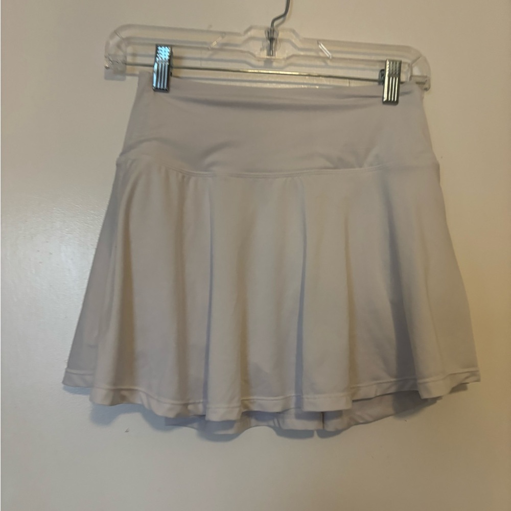 White tennis skirt